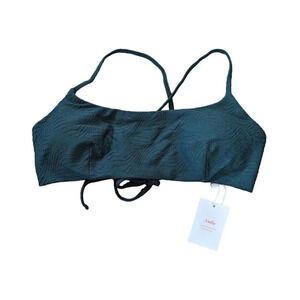 Andie Swim The Figi Top Vine Green Textured Size Large